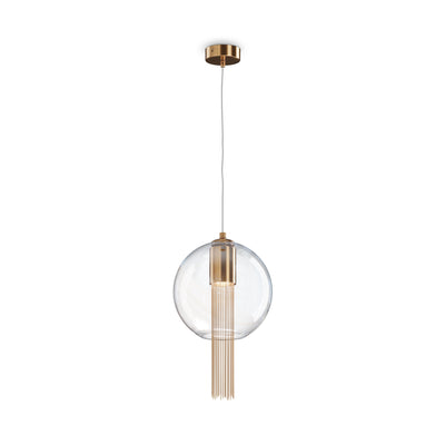 Maytoni Flusso 1L pendant lamp, bronze GU10 D 25cm