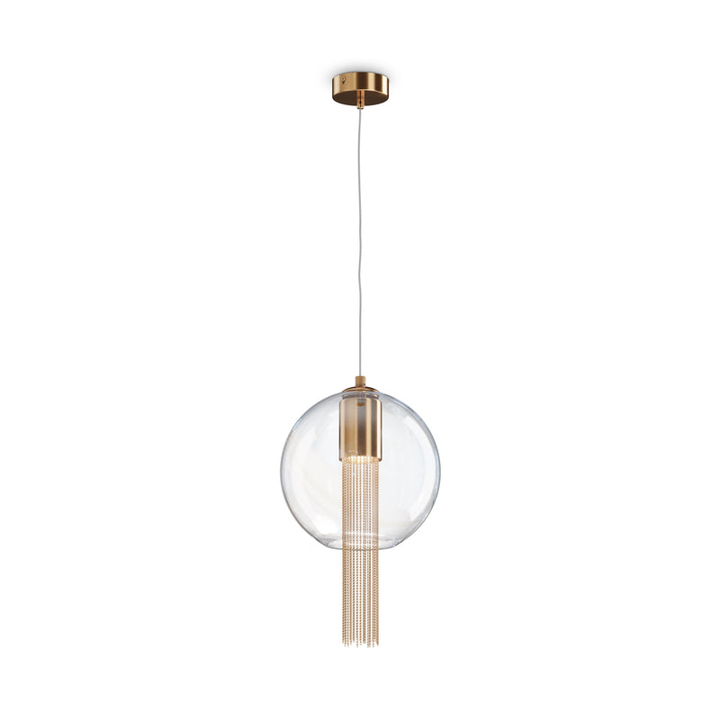 Maytoni Flusso 1L pendant lamp, bronze GU10 D 25cm