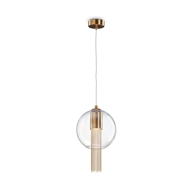 Maytoni Flusso 1L pendant lamp, bronze GU10 D 20cm