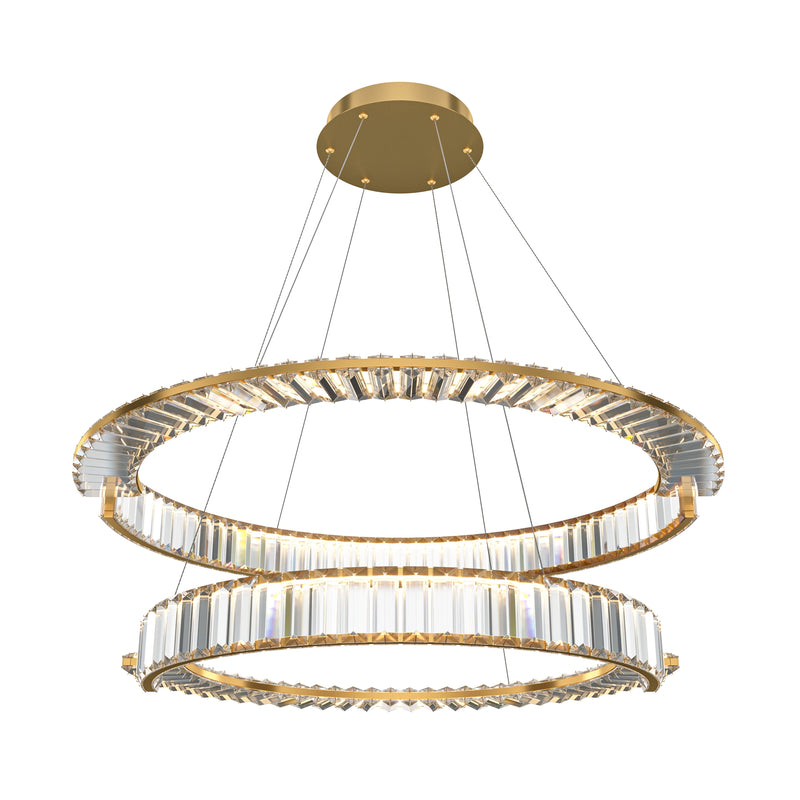 Maytoni Krone 2L pendant lamp, gold LED D 80.5cm