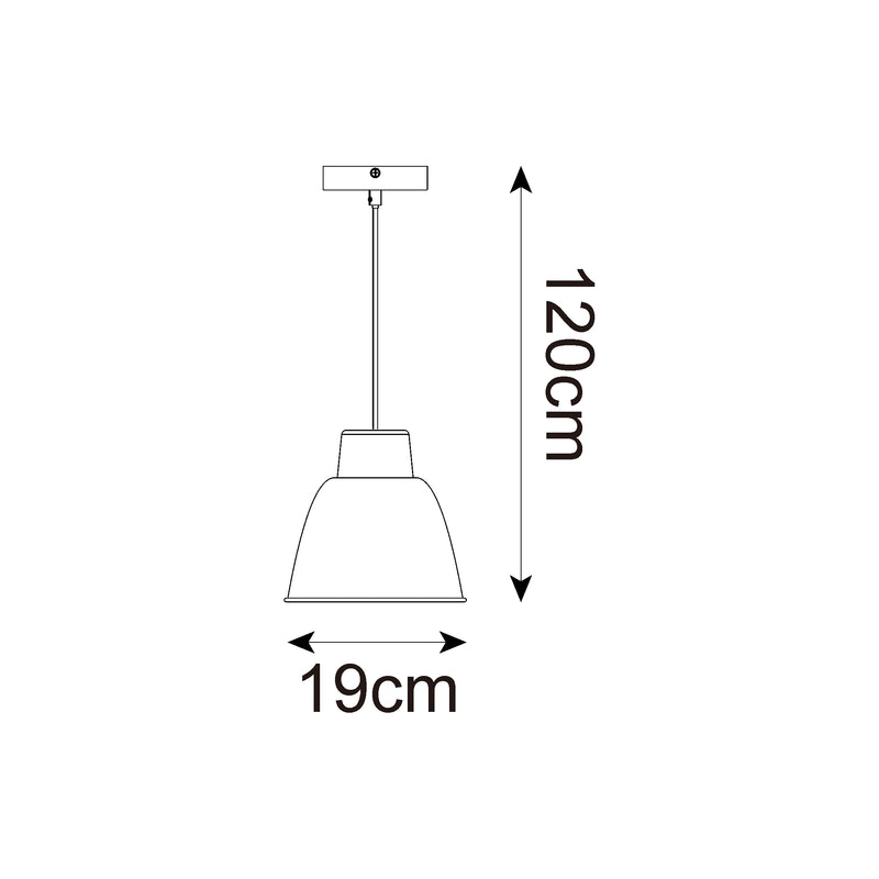 Pendant lamp Zumaline ORLO 1 x E27 40W metal