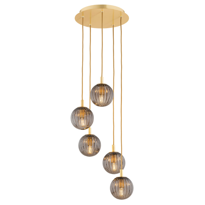 Argon Paloma 5L pendant lamp E14 H 139.5cm