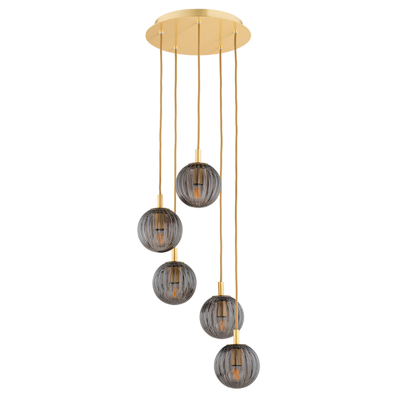Argon Paloma 5L pendant lamp E14 H 139.5cm
