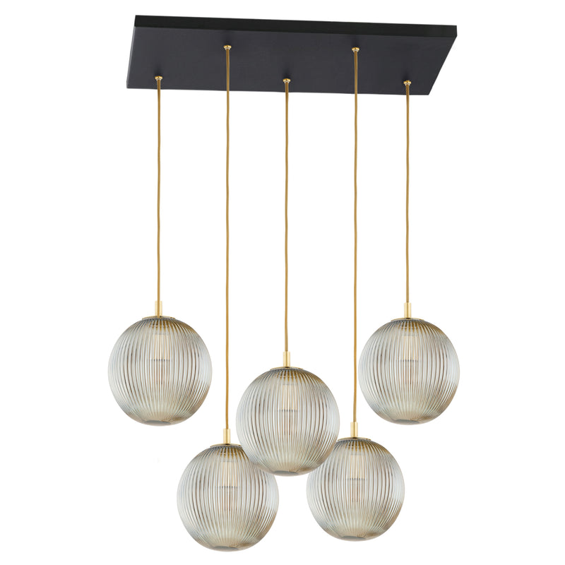 Argon Paloma 5L pendant lamp E27 H 148cm