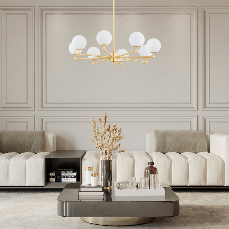 Argon Paloma 8L chandelier E14 H 74cm