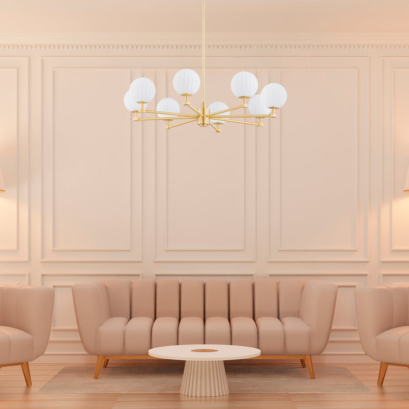 Argon Paloma 8L chandelier E14 H 74cm