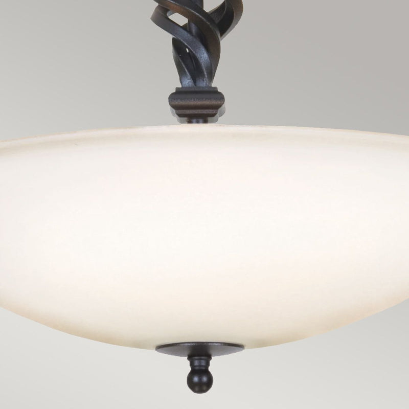 Elstead Lighting Pembroke 3L ceiling lamp iron E14, D 40cm