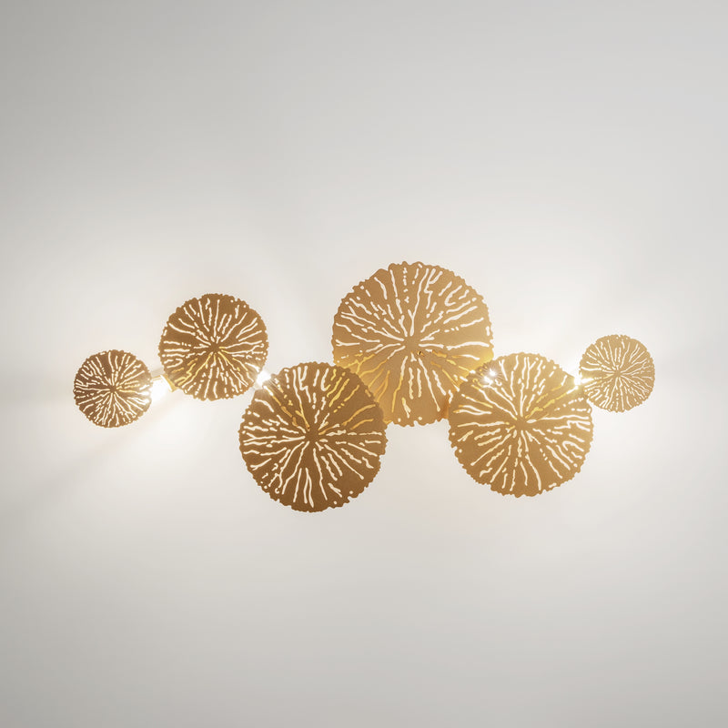 Maytoni Lovetann 4L washer sconce lamp, gold E14 D 31cm