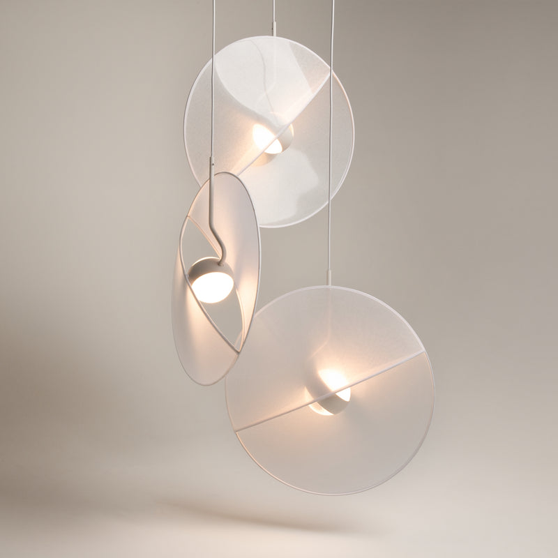 Maytoni Reflex 6L pendant lamp, white LED D 73cm