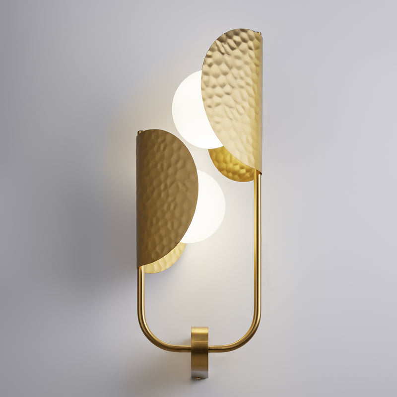 Maytoni Tropic 2L wall sconce lamp, brass G9 H 56.4cm