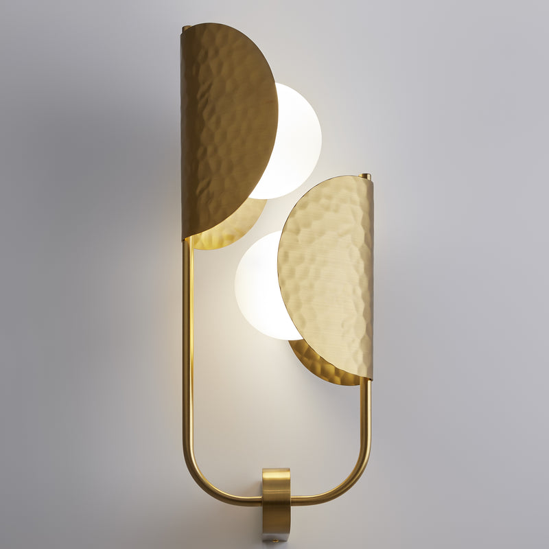 Maytoni Tropic 2L wall sconce lamp, brass G9 H 56.4cm