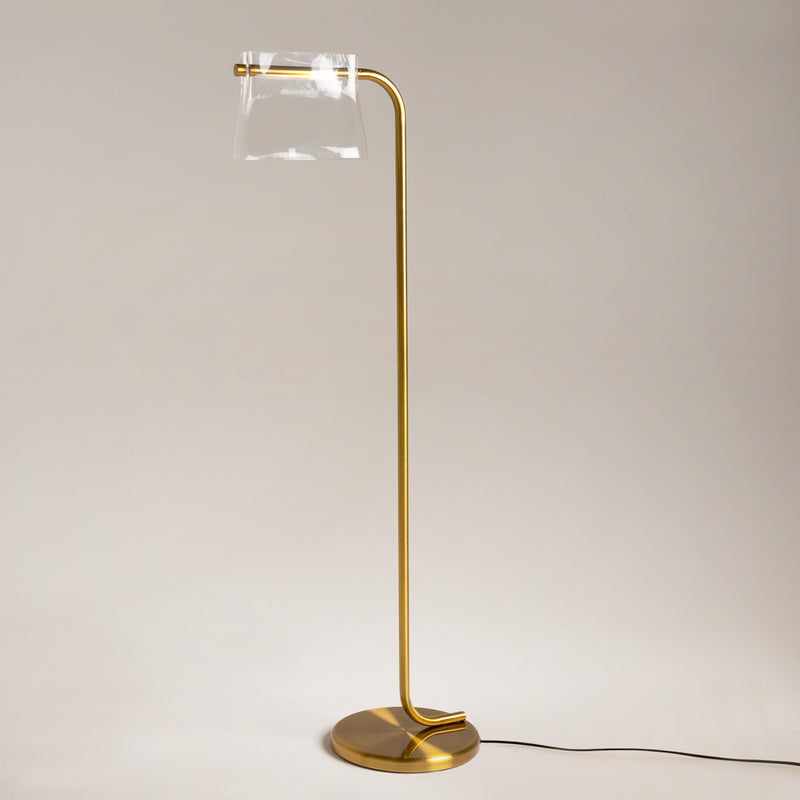 Lampada da terra Maytoni Cabaret 1L, ottone LED H 126,5 cm