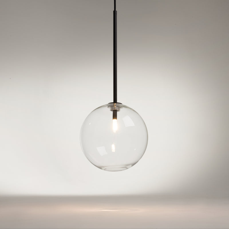 Maytoni Mood 1L pendant lamp, black G4 D 20cm