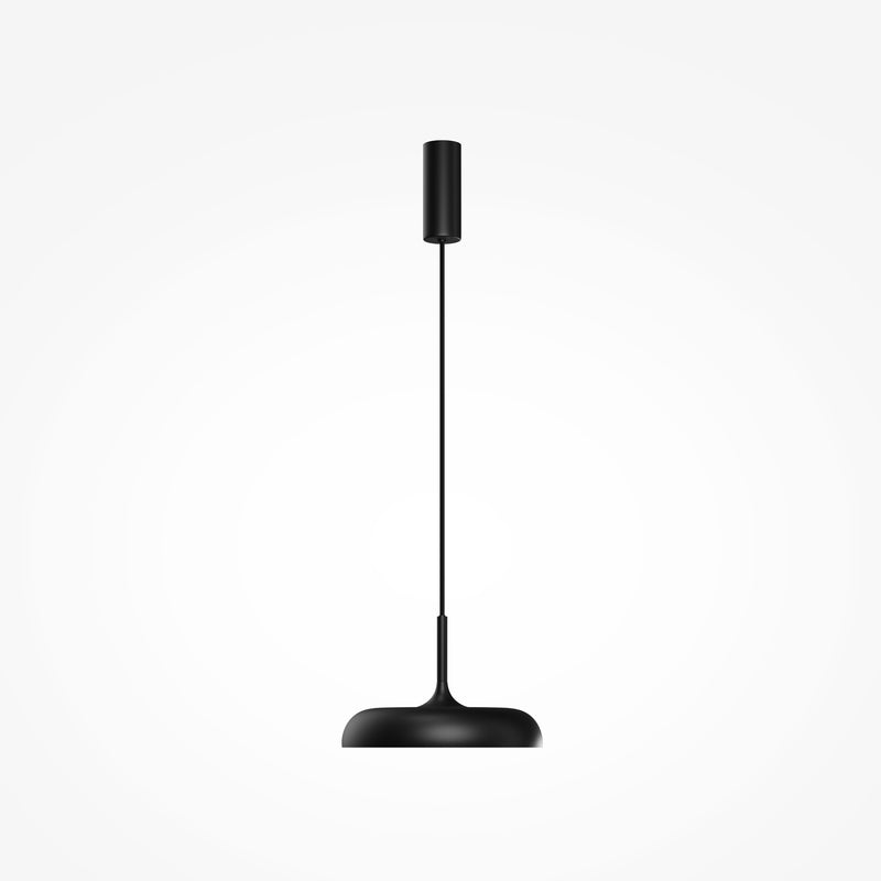 Maytoni Gerhard 1L pendant lamp, black LED D 30cm