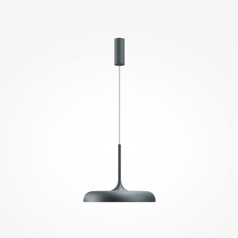 Maytoni Gerhard 1L pendant lamp, black LED D 40cm