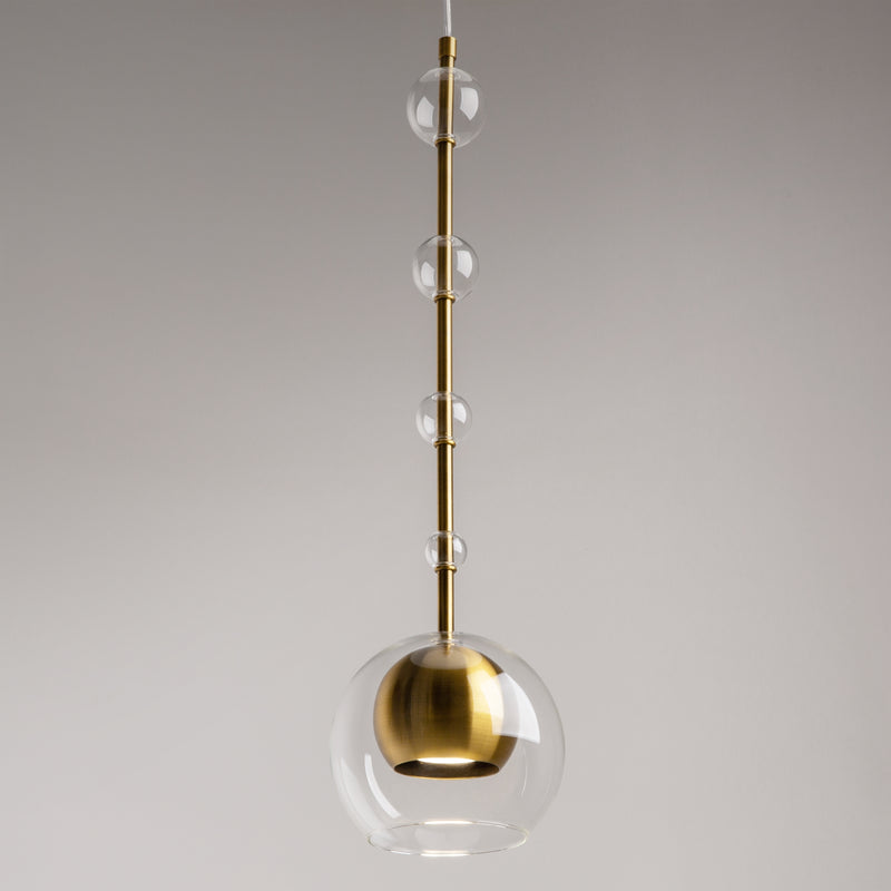 Maytoni Ros 1L pendant lamp, brass GU10 D 16cm