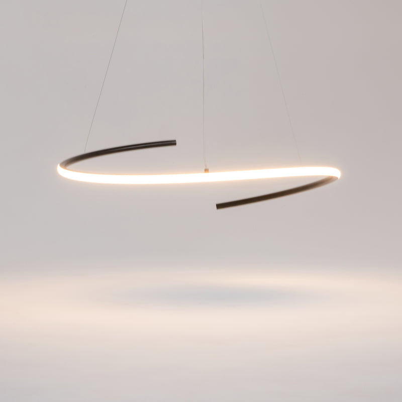 Maytoni Curve 1L pendant lamp, LED D 60cm