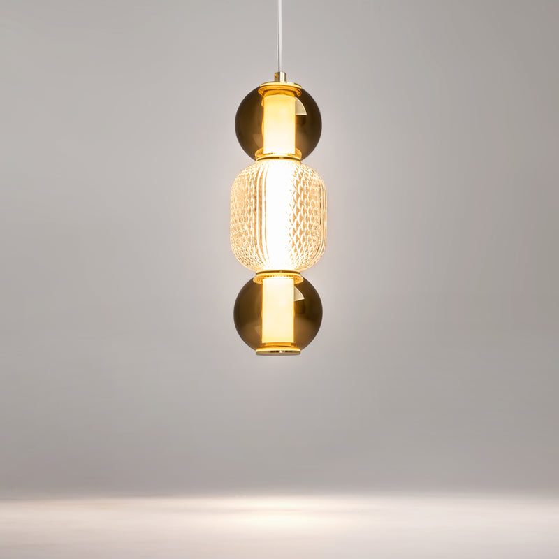 Maytoni Drop 1L pendant lamp, chrome LED D 12cm