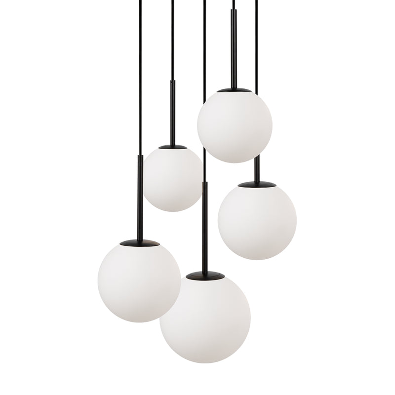 Maytoni Basic form 5L suspension, noir E14 D 45cm