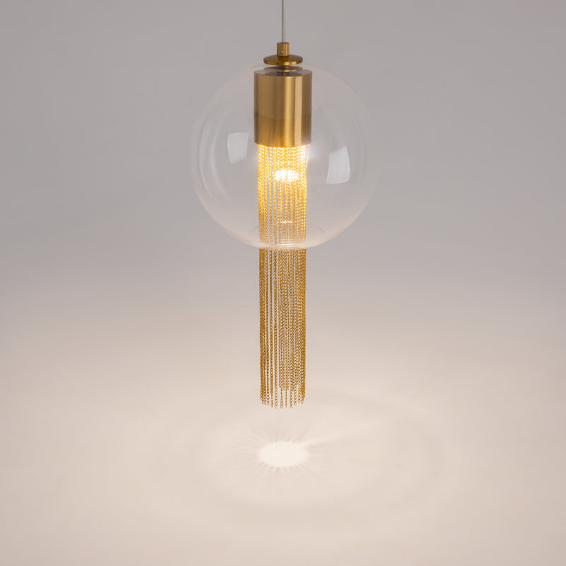 Maytoni Flusso 1L pendant lamp, bronze GU10 D 25cm