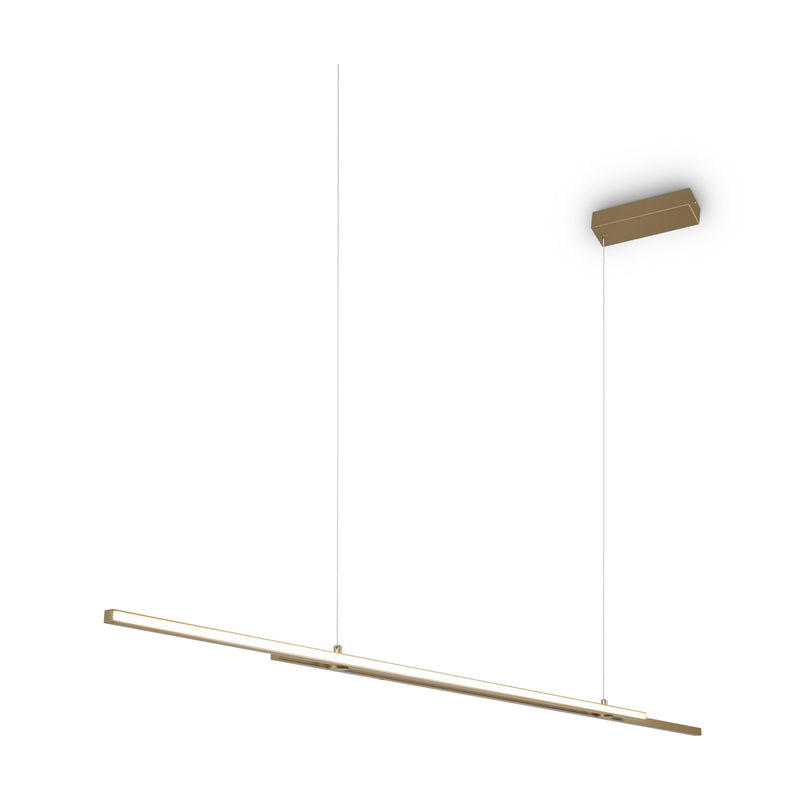 Maytoni Halo 2L track lighting lamp, brass LED H 305.5cm