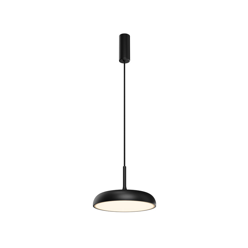 Maytoni Gerhard 1L pendant lamp, black LED D 30cm