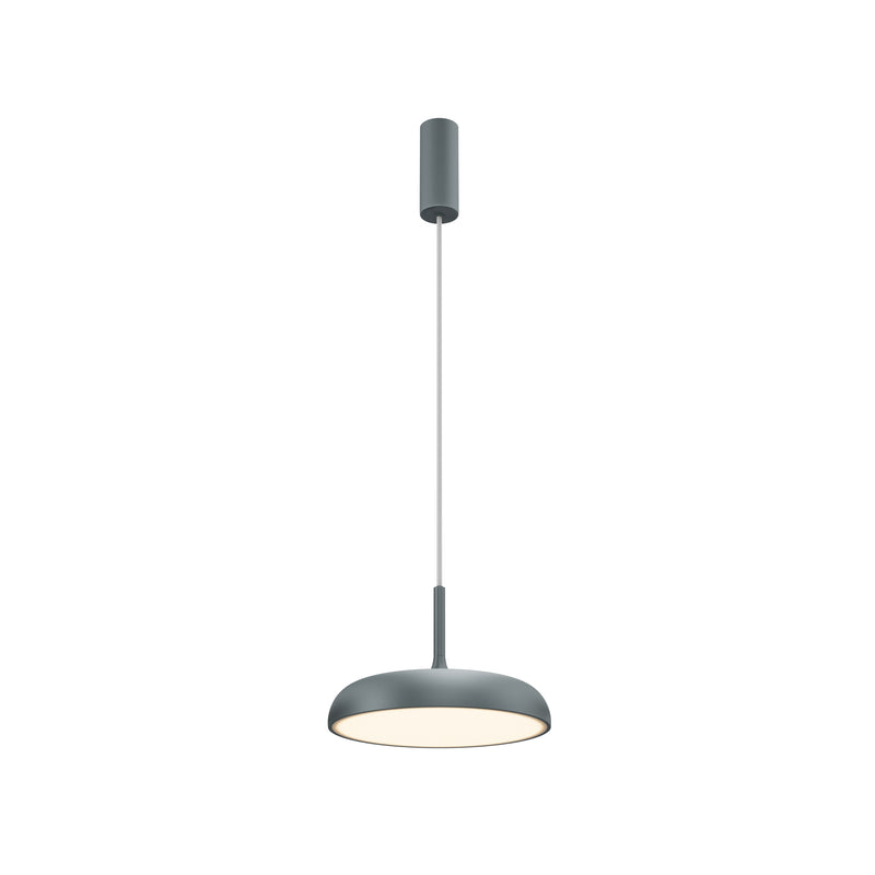 Maytoni Gerhard 1L pendant lamp, grey LED D 30cm