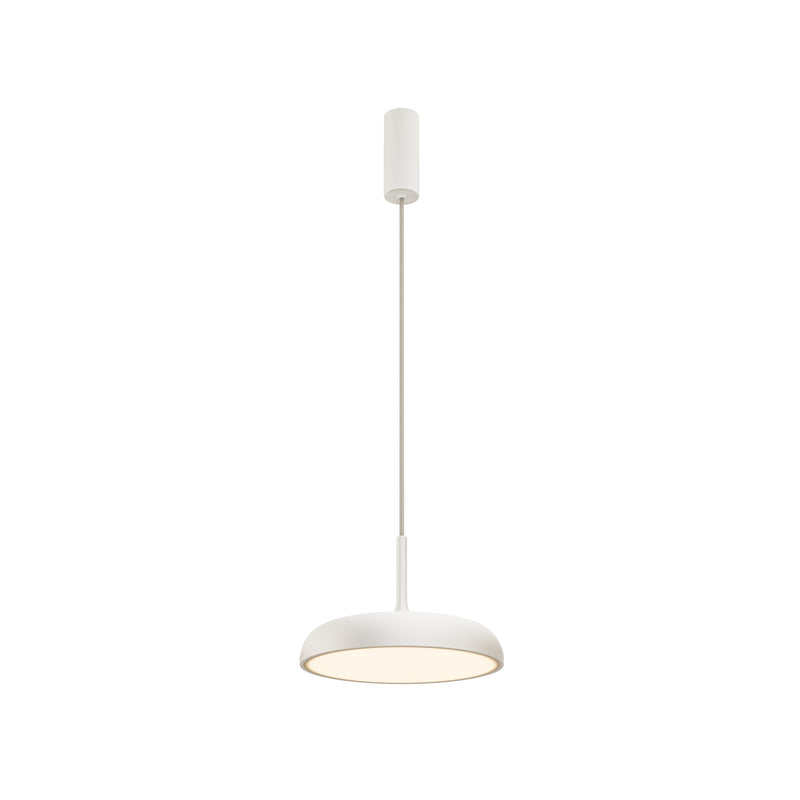 Maytoni Gerhard 1L pendant lamp, white LED D 30cm