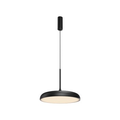 Maytoni Gerhard 1L pendant lamp, black LED D 40cm