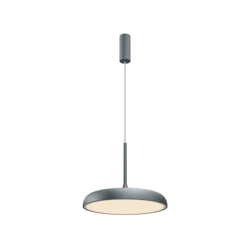 Maytoni Gerhard 1L pendant lamp, grey LED D 40cm