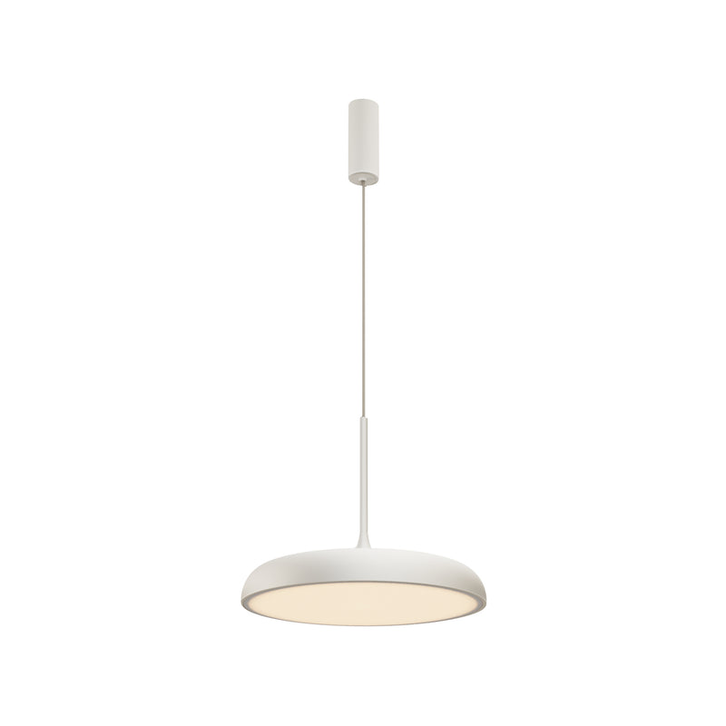 Maytoni Gerhard 1L pendant lamp, white LED D 40cm