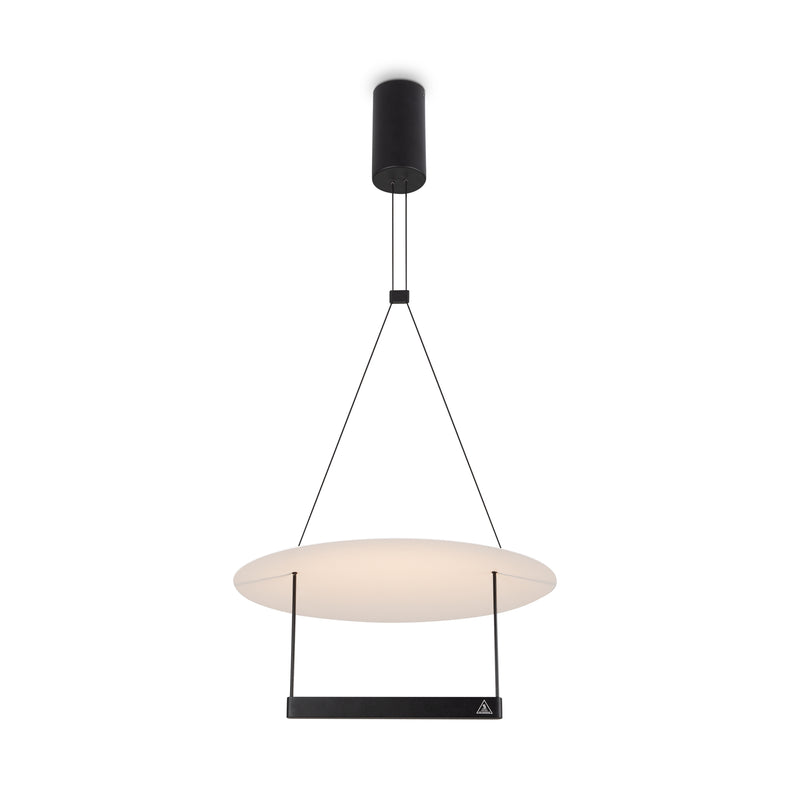 Maytoni Ambience 1L pendant lamp, black LED D 42cm