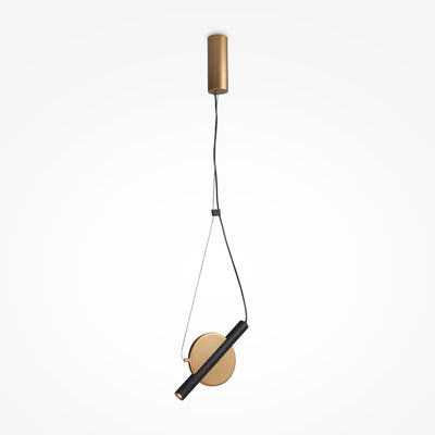 Maytoni Enigma 1L pendant lamp, brass LED D 30cm