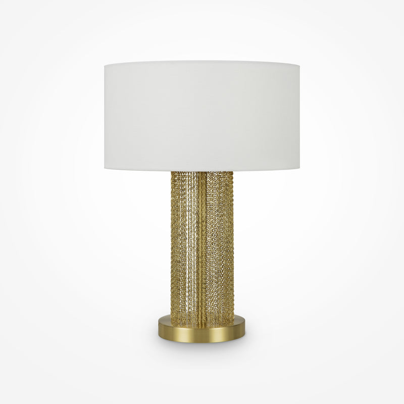 Maytoni Impressive 1L table lamp, gold E27 D 34cm