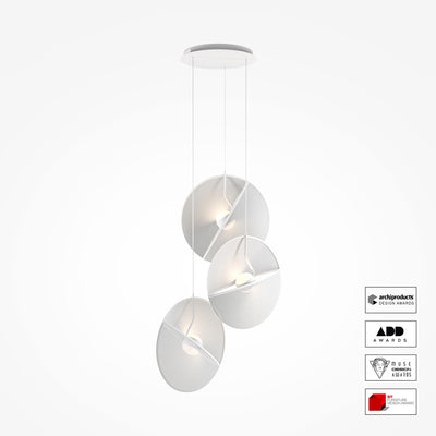 Maytoni Reflex 6L pendant lamp, white LED D 73cm