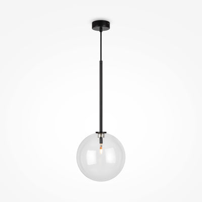 Maytoni Mood 1L pendant lamp, black G4 D 20cm