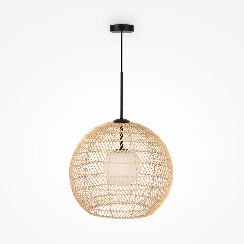 Maytoni Cane 1L pendant lamp, black G9 D 40cm