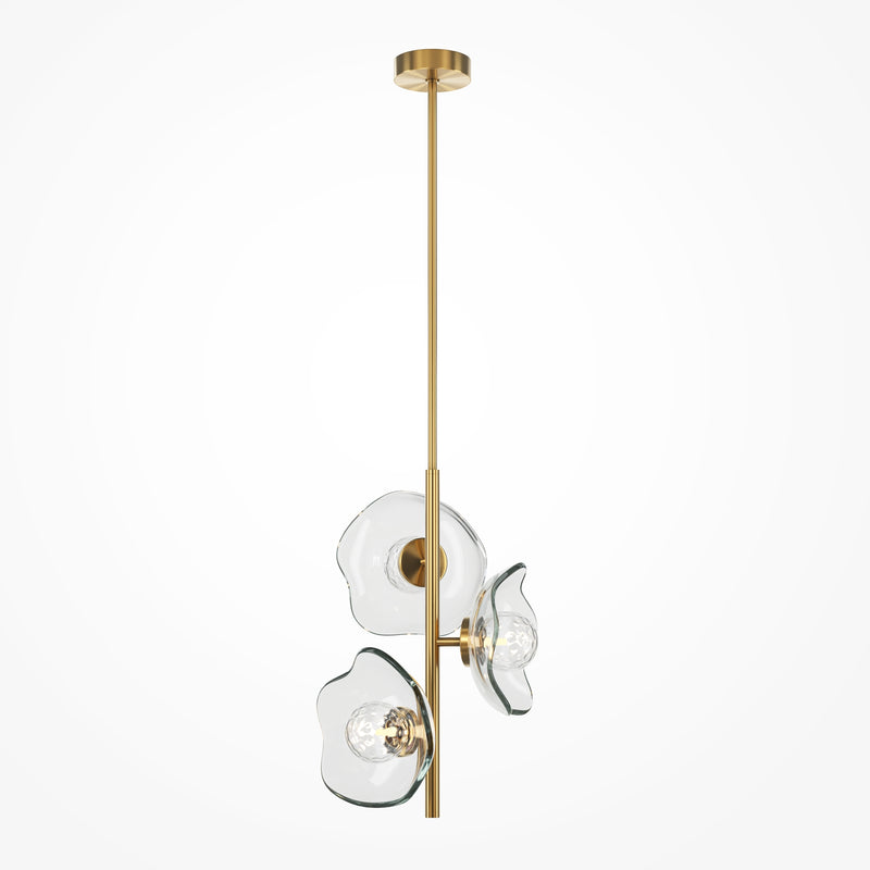 Maytoni Miracle 3L pendant lamp, brass G9 D 31cm