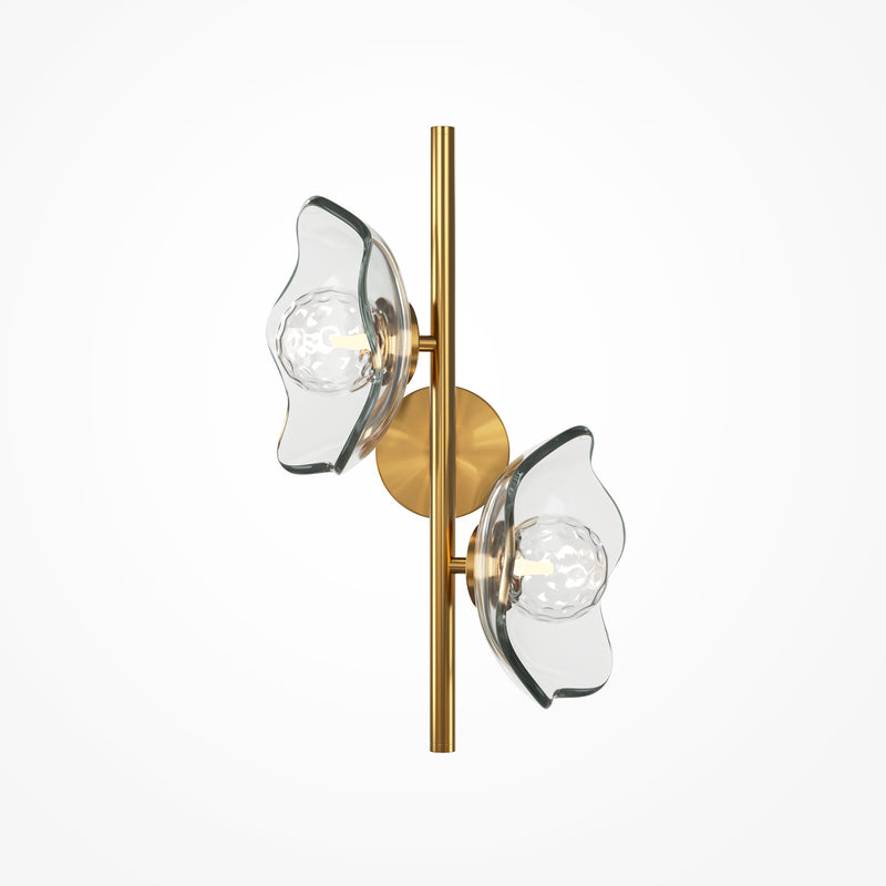 Maytoni Miracle 2L wall sconce lamp, brass G9 H 45cm