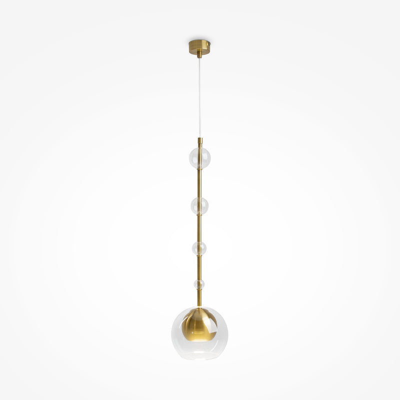 Maytoni Ros 1L pendant lamp, brass GU10 D 16cm