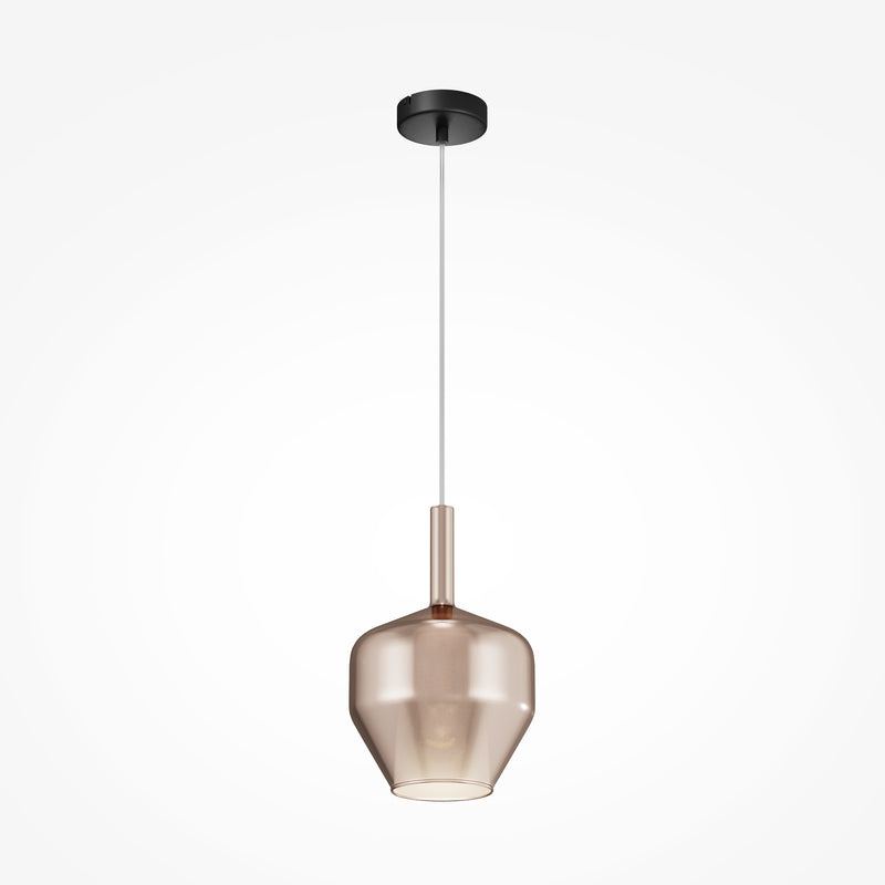 Maytoni Duality 1L suspension, noire E27 D 20cm