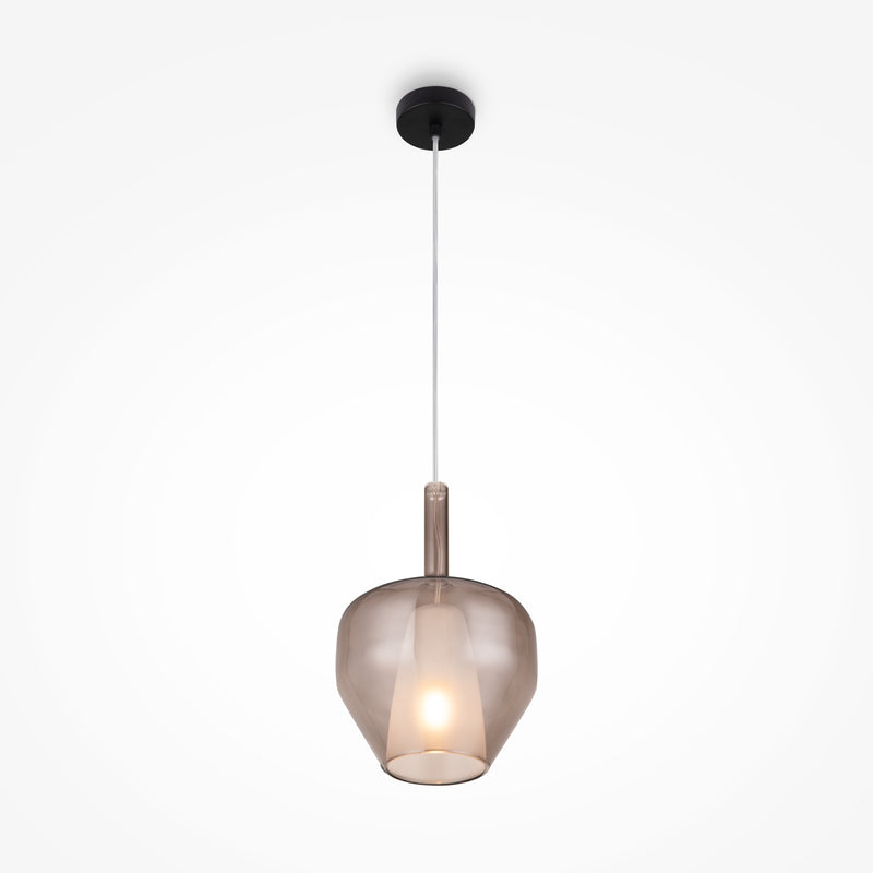 Maytoni Duality 1L pendant lamp, black E27 D 20cm