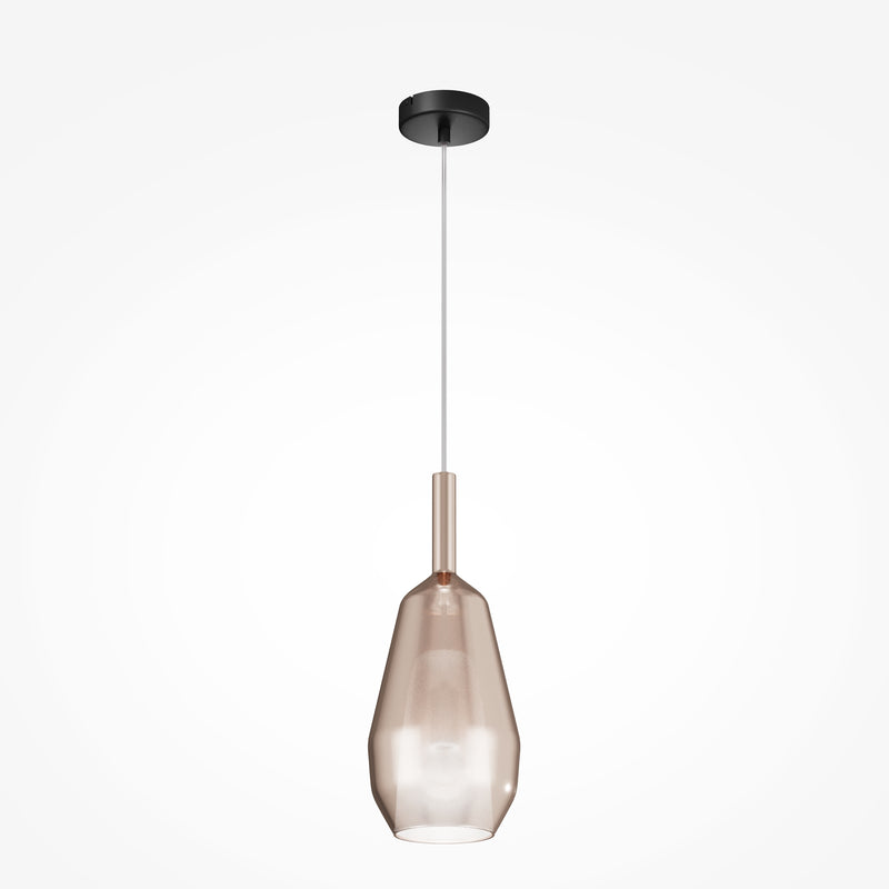 Maytoni Duality 1L pendant lamp, black E27 D 16cm