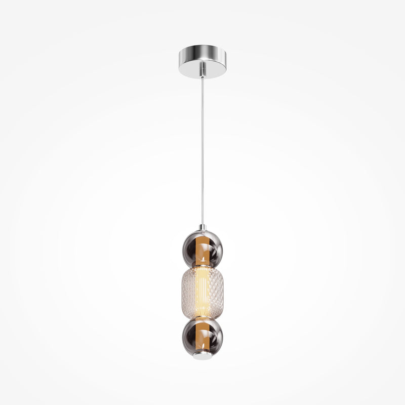 Maytoni Drop 1L hanglamp, chroom LED D 12cm