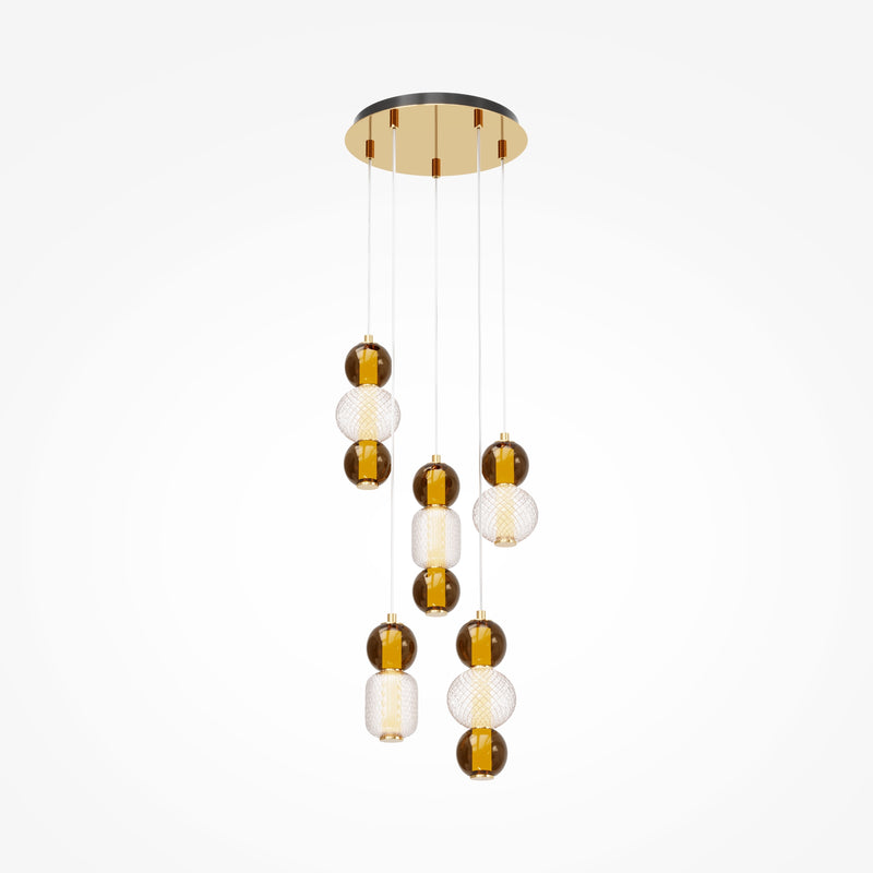 Maytoni Drop 1L pendant lamp, chrome LED D 43cm