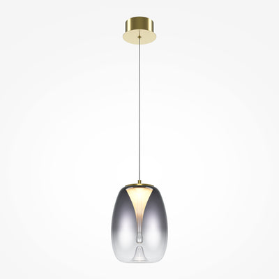 Maytoni Splash 1L pendant lamp, gold LED D 20cm