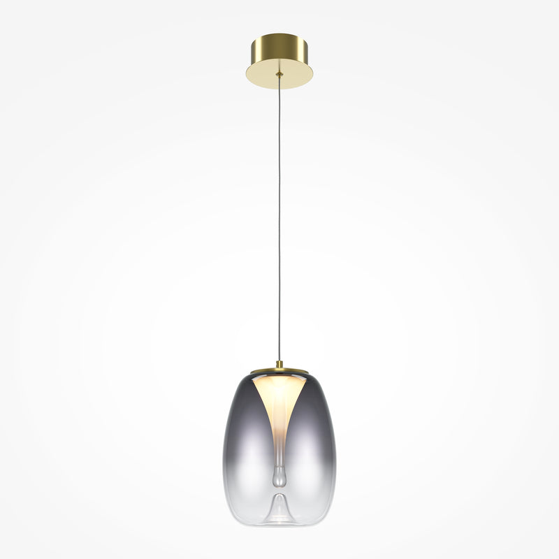 Maytoni Splash 1L pendant lamp, gold LED D 20cm