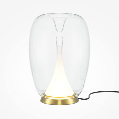 Maytoni Splash 1L table lamp, gold LED D 20cm