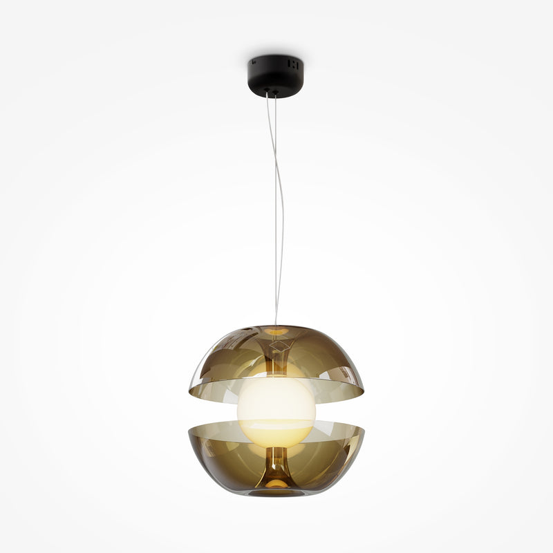 Maytoni Rebel 1L pendant lamp, gold LED D 30.2cm