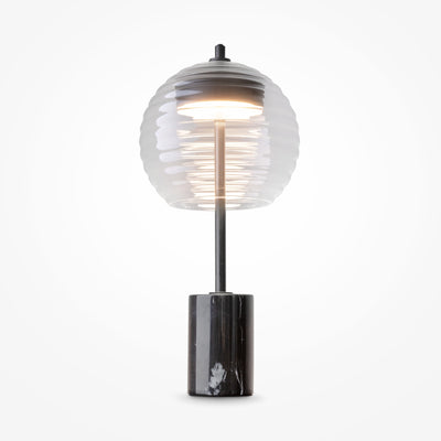 Maytoni Mystic 1L table lamp, black LED D 20cm